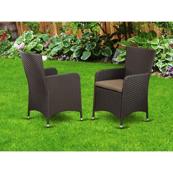 Invernadero Luneburg Outdoor-furniture Wicker Patio Chair - Dark Brown IN2576520